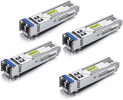 10Gtek 1000BASE-SX Gigabit SFP LC Multi-Mode Transceiver, Mini-GBIC Module for Cisco GLC-SX-MMD/GLC-SX-MM/SFP-GE-S, Ubiquiti UniFi UF-MM-1G, Meraki, Fortinet, TP-Link, 850nm, DDM, 550m, Pack of 2|B077SVS65C