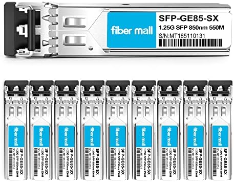 1G SFP SX for Cisco LC-SX-MMD GLC-SX-MM SFP-GE-S Ubiquiti unifi UF-MM-1G Netgear AGM731F D-Link DEM-311GT ZTE SFP-GE-M500 Extreme MGBIC-LC01 1000BASE-SX SFP 850nm 550m DOM Transceiver Module…|B0899NTT14