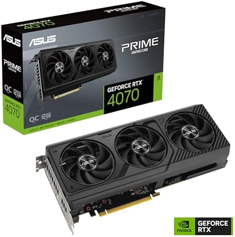 ASUS The SFF-Ready Prime GeForce RTX™ 5070 12GB GDDR7 Graphics Card (PCIe® 5.0, 12GB GDDR7, HDMI®/DP 2.1, 2.5-Slot, Axial-tech Fans, Dual BIOS)|B0DS6V1YSY