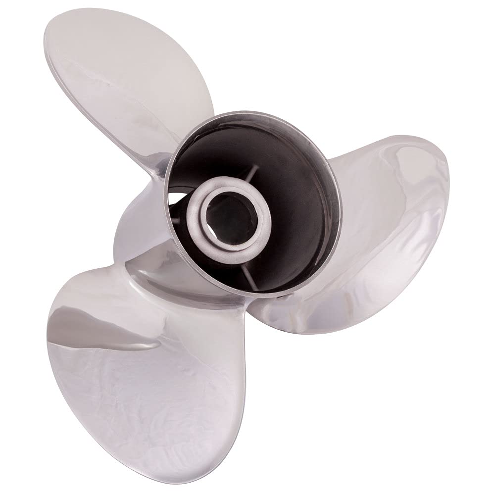 Solas 9531-140-21 Rubex NS3 SS 3-Blade Propeller, RH, 4-3/4" Gearcase, 14 x 21, Interchangeable Hub