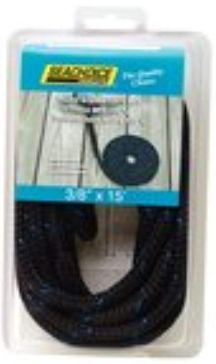 Seachoice 42441 Double Braided 100% MFP Dock Line 3/8" x 15' Green w/Black, Tracer