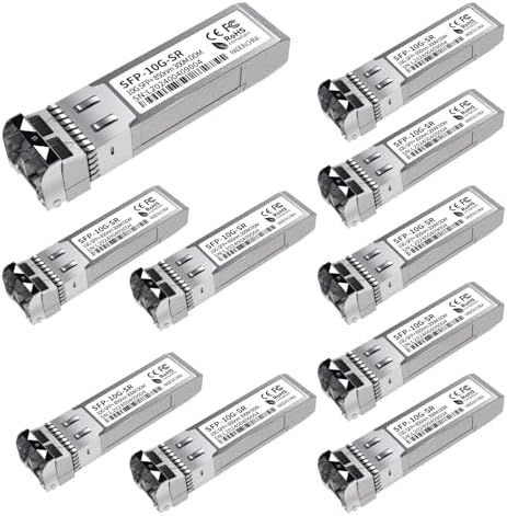 2Pack 10G SFP+ LC Module, 10GBase-SR Multi-Mode Ethernet Transceiver, 850nm MMF up to 400m – Compatible with Cisco, Meraki, Ubiquiti, Mikrotik, Netgear, HPE, TP-Link, Aruba and More|B0D4DK7DLF