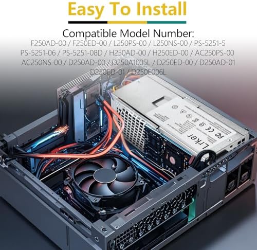 F250AD-00 D250AD-00 250W Power Supply Compatible with Dell Optiplex 390 790 990 3010 Inspiron 537s 540s 545s 546s 560s 570s 580s Vostro 200s 220s 230s 400s Studio 540s Slim Desktop DT Systems|B0BZHSDK4L