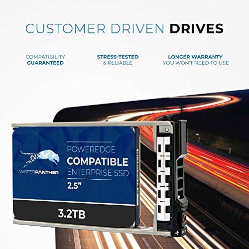 3.2TB SAS 12Gbps 2.5-Inch x 15mm Enterprise SSD in 13G Tray Compatible with Dell PowerEdge Servers 0J68N1 0X8F87 R330 R730XD R420 R920 R410 R515 (Renewed