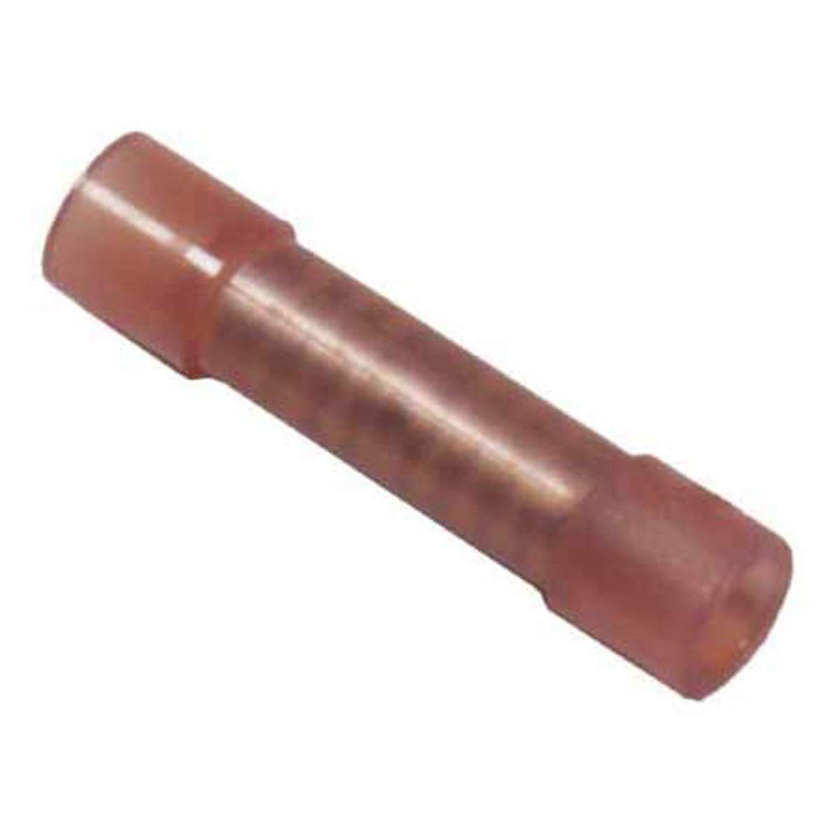 Wirthco 80801 Battery Doctor High Temperature Red Vinyl Insulated Butt Connector, 22-18 AWG, 25/Pk.