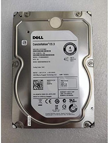 Pulled 529FG ST4000NM0023 4TB 3.5 7.2K 6Gb SAS Hard Drive