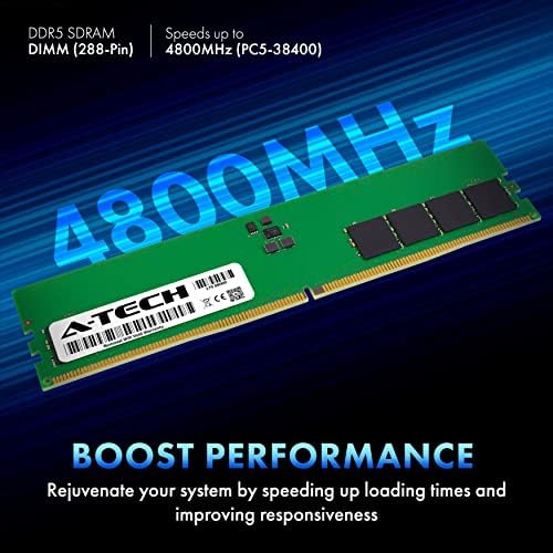 A-Tech 16GB Kit (2x8GB DDR5 4800MHz PC5-38400 CL40 UDIMM 1.1V Non-ECC Unbuffered DIMM 288-Pin Desktop PC/Computer RAM Memory Upgrade Modules