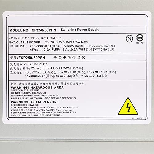 LXun Upgraded New 250W FSP250-60ATV(PF) ATX Switching Power Supply Compatible with Advantech 610L 610H, Replacement for FSP FSP250-60PFN SPI Power Supply|B0BRPQ64JC