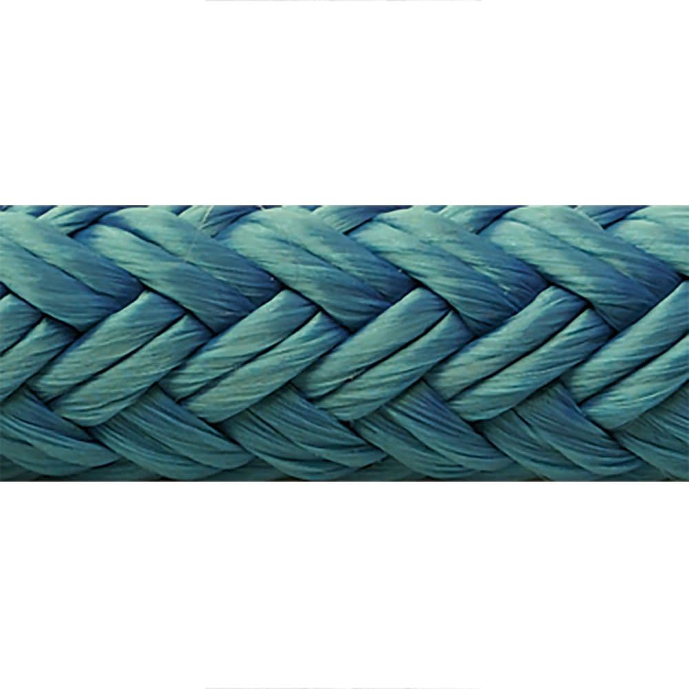 Seachoice Double-Braid Nylon Dock Line w/ Eye Splice, Pre-Shrunk, Heat Stabilized, 3/8 In. X 20 Ft., Blue
