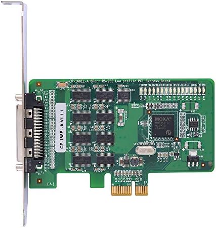 MOXA CP-168EL-A w/o Cable - 8 Ports PCIe Board, w/o Cable, RS-232, Low Profile