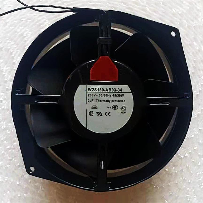 New W2S130-AB03-34 230V 45/39w 172×150×55mm 2-Wire Cooling Fan|B0G6Y978RG