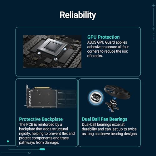 ASUS Dual NVIDIA GeForce RTX 3050 6GB OC Edition Gaming Graphics Card - PCIe 4.0, 6GB GDDR6 Memory, HDMI 2.1, DisplayPort 1.4a, 2-Slot Design, Axial-tech Fan Design, 0dB Technology, Steel Bracket|B0CVCG2VPK