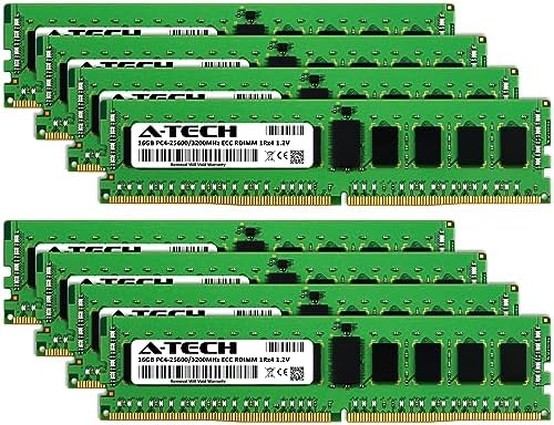 A-Tech 64GB Kit (2x32GB DDR4 3200MHz PC4-25600 ECC RDIMM 2Rx4 Dual Rank 1.2V ECC Registered DIMM 288-Pin Server & Workstation RAM Memory Upgrade Modules (A-Tech Enterprise Series