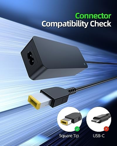 65W 45W Charger Fit for Lenovo Thinkcentre, Ideacentre Laptop Desktop All in one PC, (Safety Certified by UL), 10Ft Power Cable, Slim Tip Connector|B08TBZRCL6