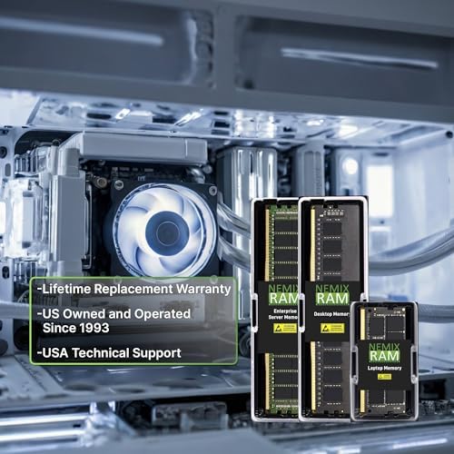 NEMIX RAM 32GB (1X32GB) DDR4 2666MHZ PC4-21300 2Rx4 1.2V CL19 288-PIN ECC RDIMM Registered Server Memory Compatible with Dell PowerEdge XR2 Rack Server|B0BWGMHZRM