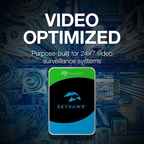 Seagate Skyhawk AI 16TB Video Internal Hard Drive HDD – 3.5 Inch SATA 6Gb/s 512MB Cache for DVR NVR Security Camera System with Drive Health Management and in-House Rescue Services (ST16000VE004