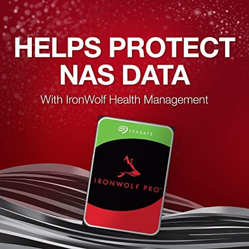 Seagate IronWolf Pro, 12 TB, Enterprise NAS Internal HDD –CMR 3.5 Inch, SATA 6 Gb/s, 7,200 RPM, 256 MB Cache for RAID Network Attached Storage (ST12000NT001)|B0B94KSFTH