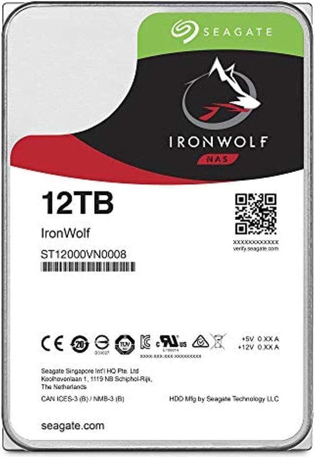 Seagate IronWolf 8TB NAS Internal Hard Drive HDD – 3.5 Inch SATA 6Gb/s 7200 RPM 256MB Cache for RAID Network Attached Storage – Frustration Free Packaging (ST8000VNZ04/N004