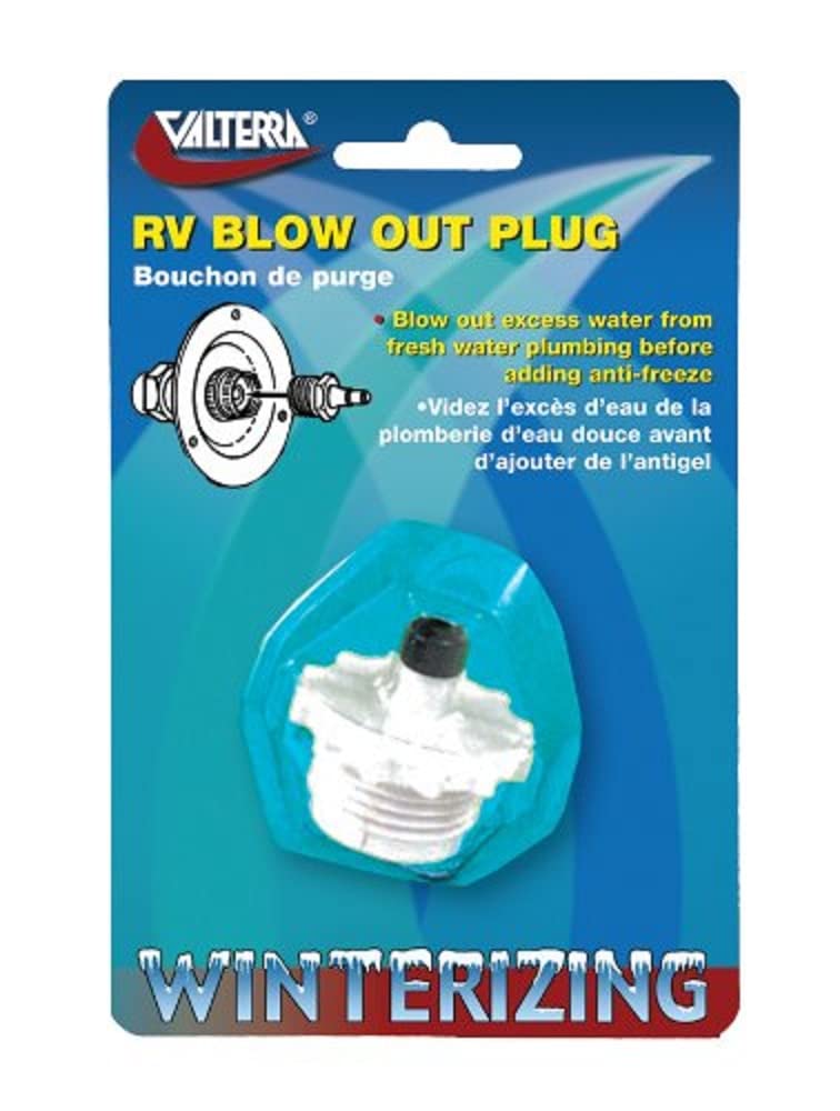 Valterra P23500VP Blow Out Plug, White Plastic