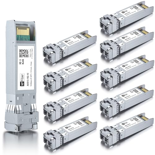 H!Fiber 10Gb SFP+ RJ45 Transceiver, 10Gbase-T SFP+ Ethernet Module Support 10G/5G/2.5G/1.25G, Compatible with Cisco SFP-10G-T-S, Ubiquiti UF-RJ45-10G, UniFi, Meraki,MikroTik,Supermicro and More, 30m|B06XQBFHNL