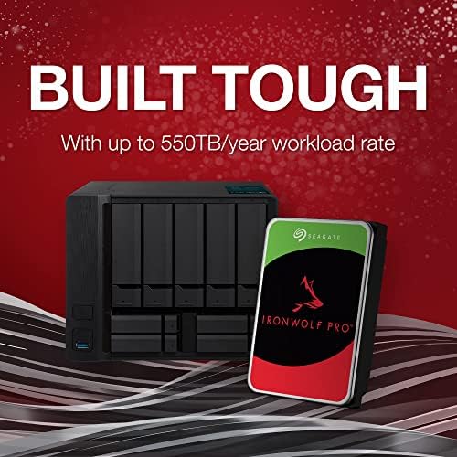 Seagate IronWolf Pro, 16 TB, Enterprise NAS Internal HDD –CMR 3.5 Inch, SATA 6 Gb/s, 7,200 RPM, 256 MB Cache for RAID Network Attached Storage (ST16000NT001)|B0B94PNF7P