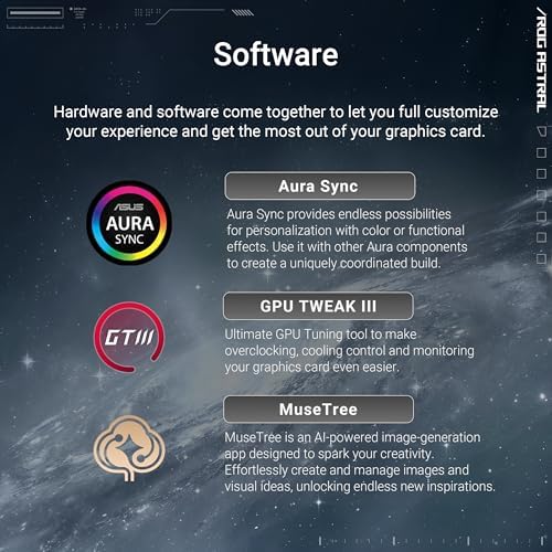 ASUS ROG Astral GeForce RTX 5090 White OC Edition Gaming Graphics Card (PCIe 5.0, 32GB GDDR7, HDMI/DP 2.1, 3.8-slot, 4fan design, Axial-tech fans, patented vapor chamber, Phase-change GPU thermal pad)|B0FJQNQ8M7