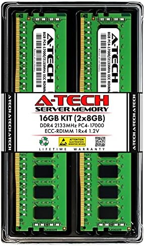 A-Tech 64GB Kit (2x32GB) DDR4 2666MHz PC4-21300 ECC RDIMM 2Rx4 Dual Rank 1.2V ECC Registered DIMM 288-Pin Server & Workstation RAM Memory Upgrade Modules (A-Tech Enterprise Series)|B0BPN48JTW