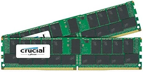Crucial Technology 64GB (2X 32GB 288-Pin RDIMM DDR4 (PC4-21300 Memory Module Kit, CL19, Registered, 2666 MT/S Speed, ECC, 1.2V, 4096Meg x 72, Dual Ranked, x4 Based