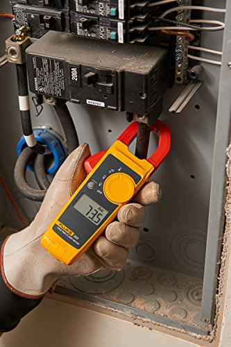 Fluke 323 Clamp Meter for Commercial/Residential Electricians, Measures AC Current to 400 A & AC/DC Voltage to 600 V, Resistance and Continuity, Includes 2 Year Warranty and Soft Carrying Case
