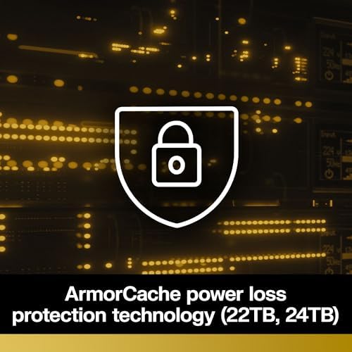 Western Digital 24TB WD Gold Enterprise Class SATA Internal Hard Drive HDD - 7200 RPM, SATA 6 Gb/s, 512 MB Cache, 3.5" - WD242KRYZ|B0DMB8BV8V