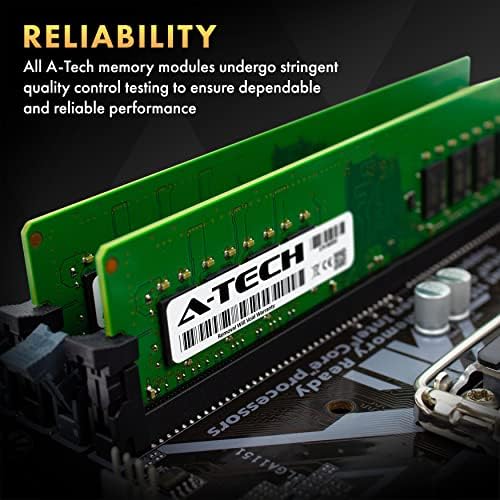 A-Tech 32GB (2x16GB DDR4 3200 MHz UDIMM PC4-25600 (PC4-3200AA CL22 DIMM Non-ECC Desktop RAM Memory Modules