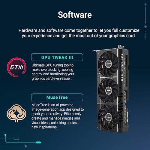 ASUS The SFF-Ready Prime GeForce RTX™ 5070 12GB GDDR7 Graphics Card (PCIe® 5.0, 12GB GDDR7, HDMI®/DP 2.1, 2.5-Slot, Axial-tech Fans, Dual BIOS)|B0DS6V1YSY