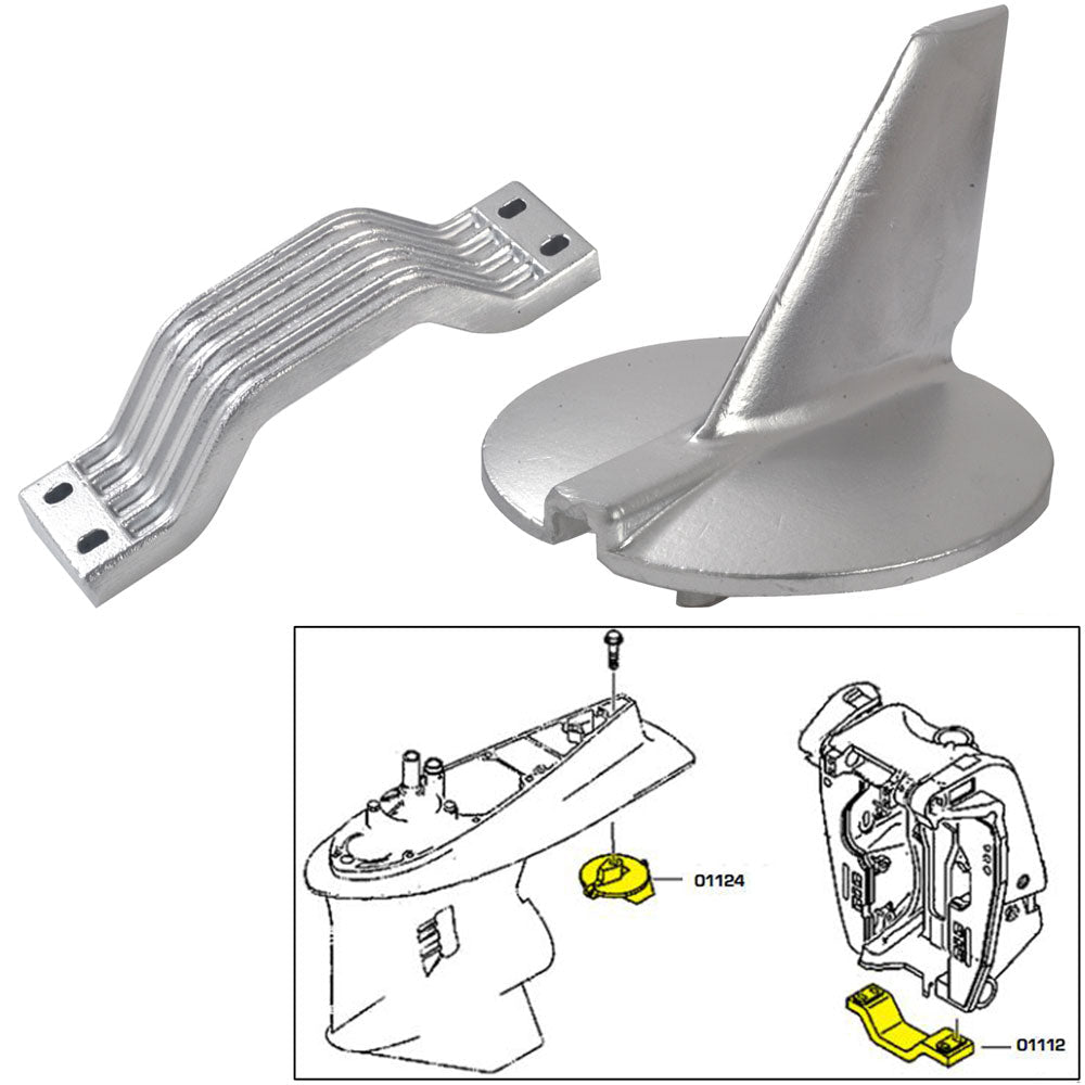 Tecnoseal Anode Kit w/Hardware - Yamaha 200-25