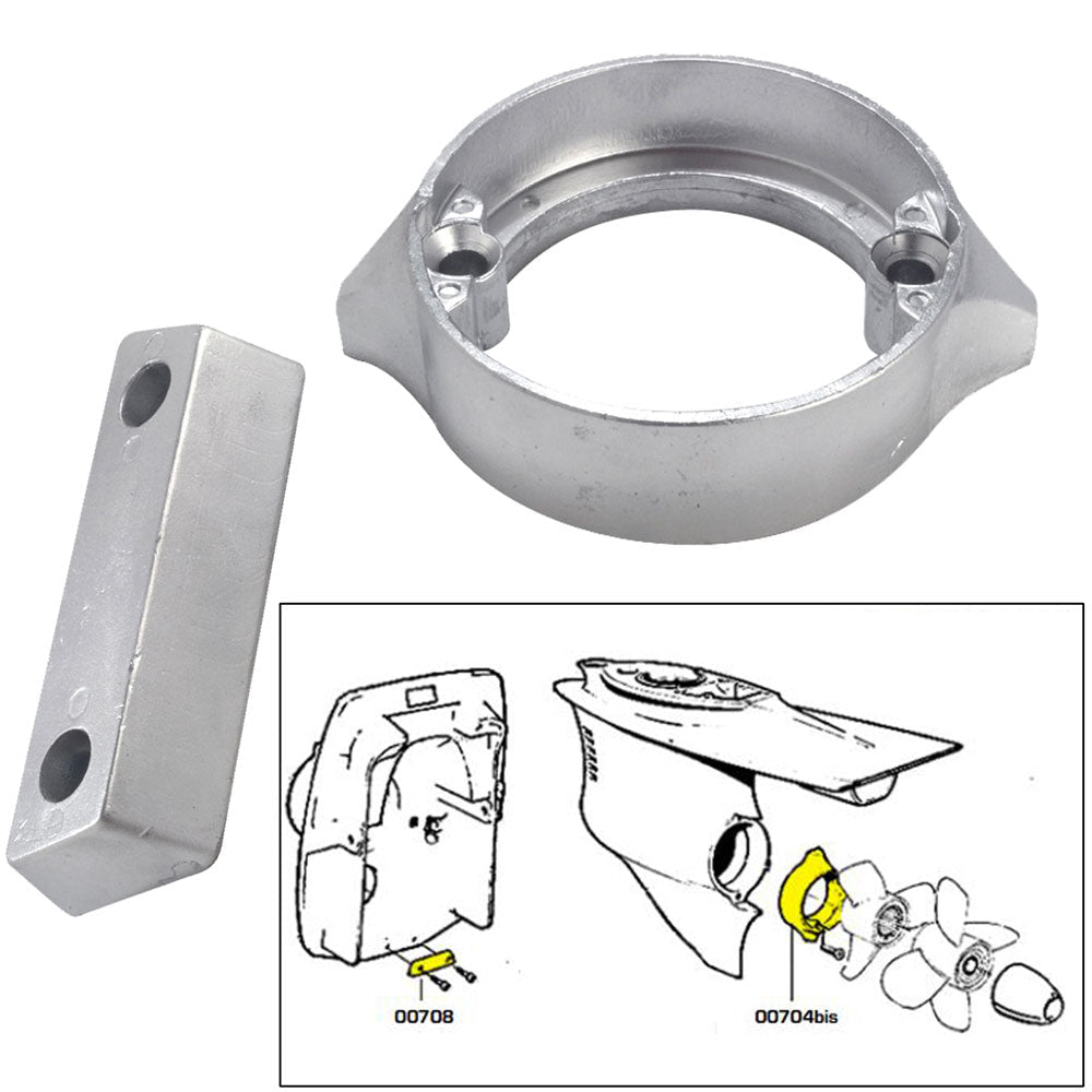 Tecnoseal Anode Kit w/Hardware - Volvo Duo-Prop 290