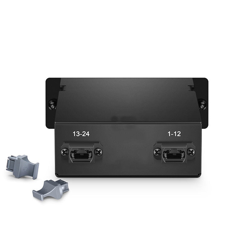 FHD 2x MTP®-12 Cassette, 24 Fibers OS2 SMF, 2x 12F MTP® to 12x LC Duplex (Blue), 0.35dB max