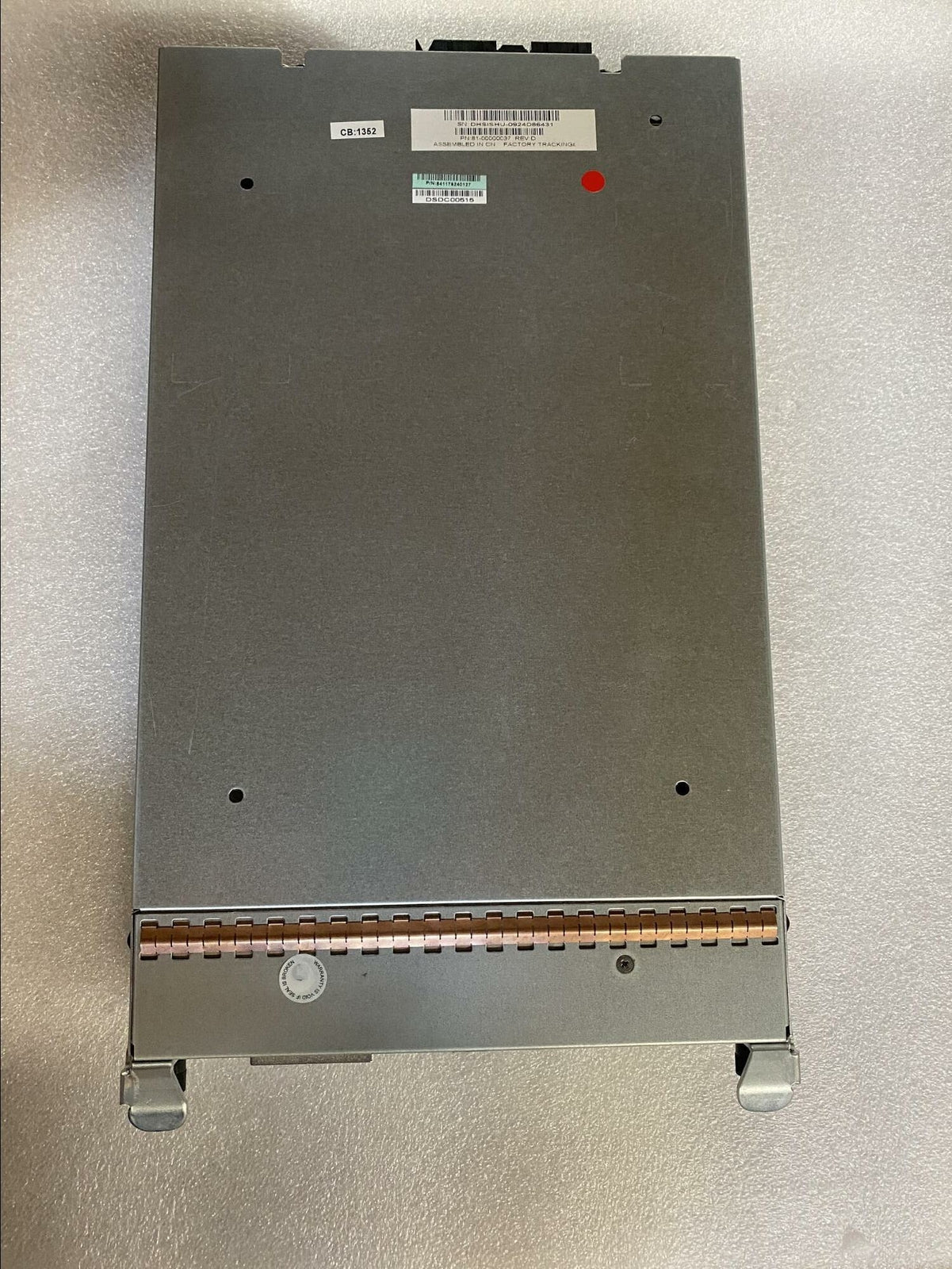 HP 581966-001 - MSA2000SA Controller Label Detail | Alo Tech Solutions