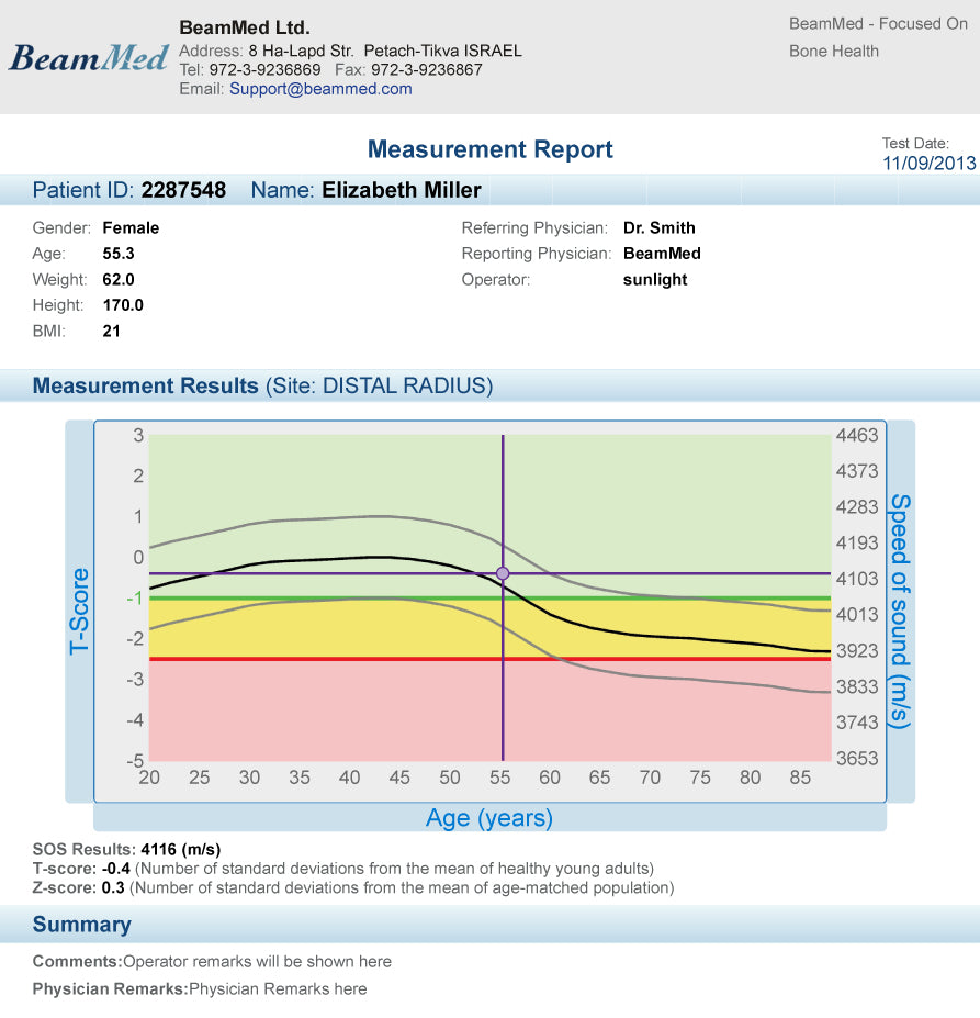 Beam Med Mini Omni Bone Density Scanner