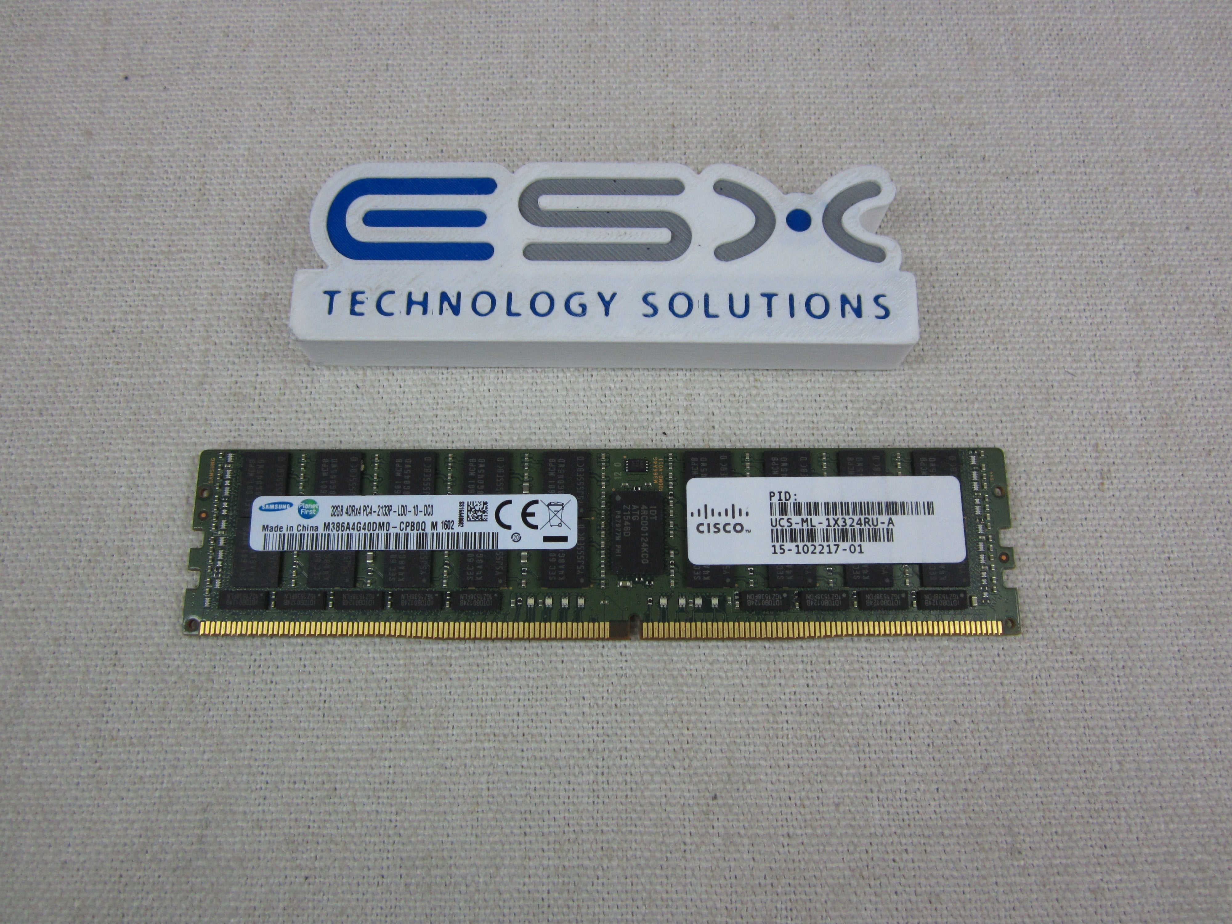 Cisco 32GB 4DRx4 PC4-2133P DIMM Server Memory UCS-ML-1X324RU-A 15-102217-01