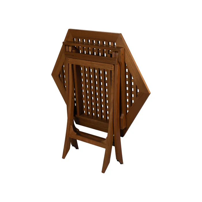 Whitecap WT60056 Hexagonal Grate Top Folding Table