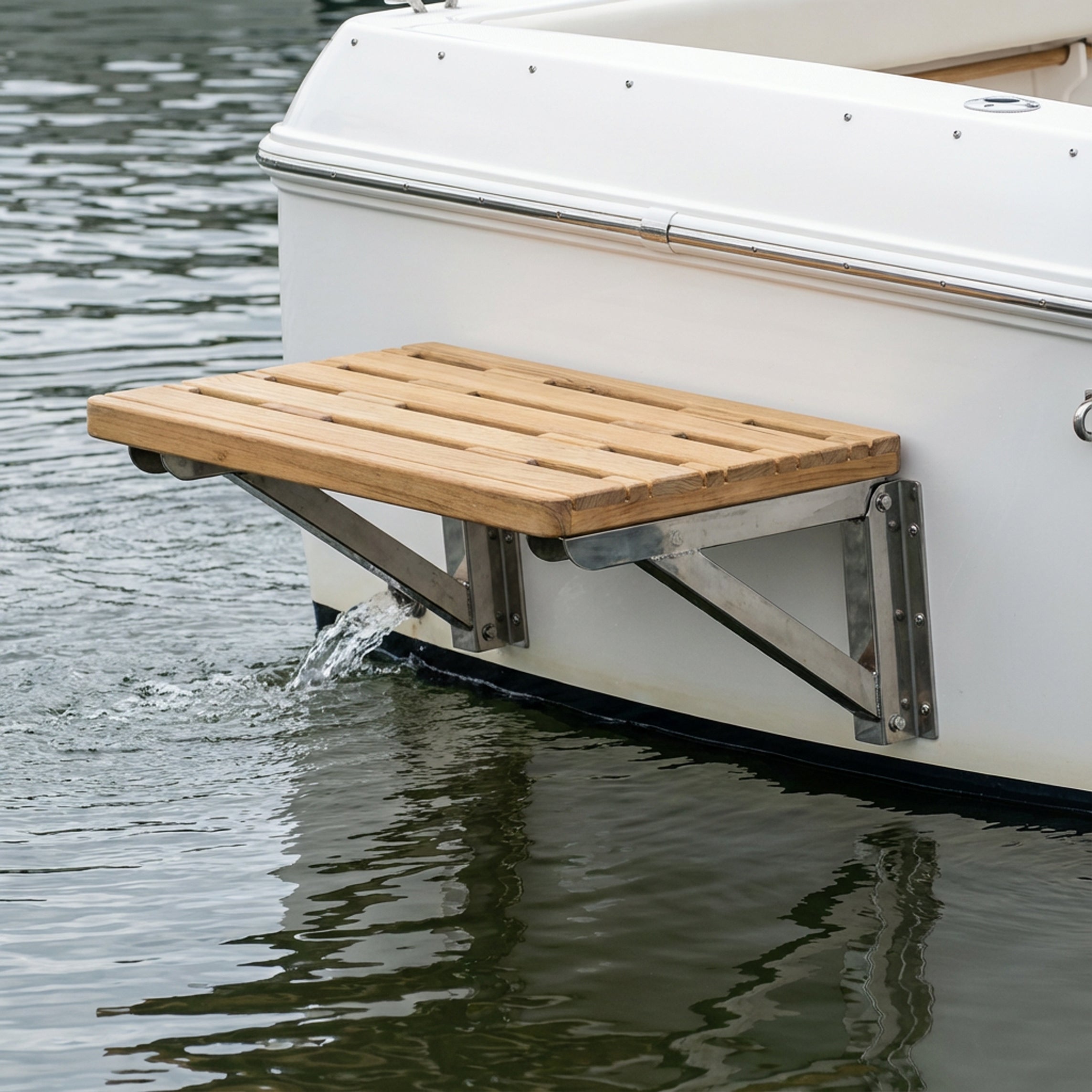 Whitecap 60924 24"X22" Teak Swim Platform
