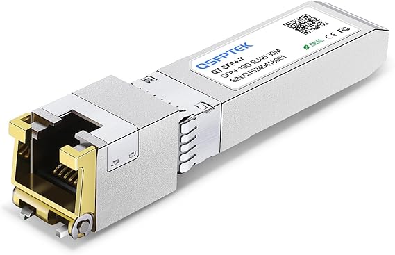 10GBASE-T SFP+ to RJ45 Transceiver