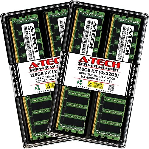 A-Tech 64GB Kit (2x32GB) DDR4 2400MHz PC4-19200 ECC LRDIMM 4Rx4 Quad Rank 1.2V Load Reduced DIMM 288-Pin Server RAM Memory Upgrade Modules (A-Tech Enterprise Series)|B0BPN3X471