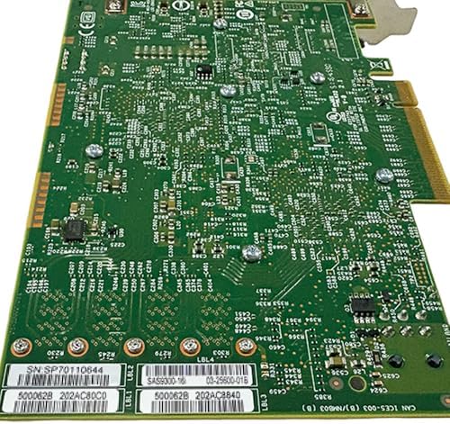 SAS HBA Card Compatible with LSI 9300-16i IT Mode PCIe SATA Expansion Card, 16-Port 12Gbs PCIe 3.0 x8, SAS Expander Support, HBA Controller 4X SFF-8643 Internal, for ZFS TrueNAS unRAID NAS