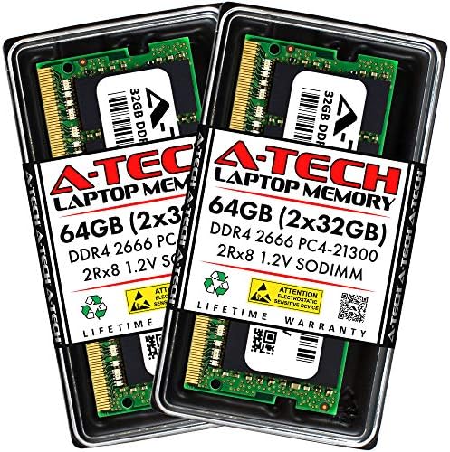 A-Tech 64GB Kit (2x32GB) RAM for Acer Nitro 5 Gaming Laptop | DDR4 3200MHz SODIMM PC4-25600 (PC4-3200AA) Memory Upgrade Modules|B09LXJ3C69