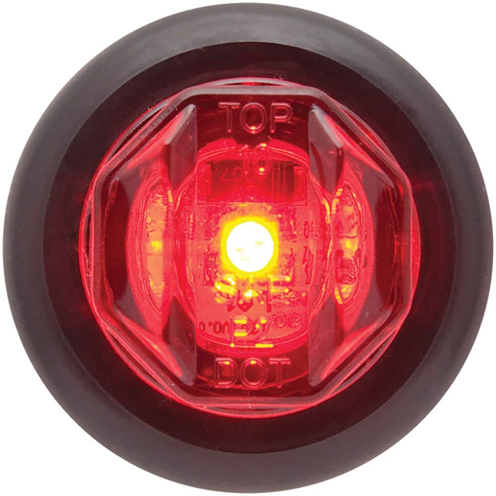 Seachoice MCL12RKSCH 52681 LED 3/4" Mini Sealed Marker/Clearance Kit Red