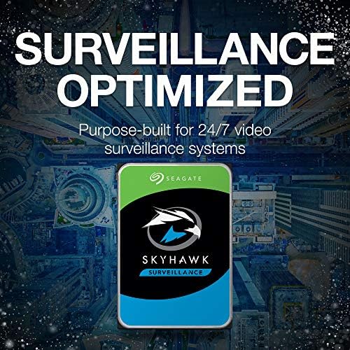 Seagate Skyhawk AI 16TB Video Internal Hard Drive HDD – 3.5 Inch SATA 6Gb/s 512MB Cache for DVR NVR Security Camera System with Drive Health Management and in-House Rescue Services (ST16000VE004