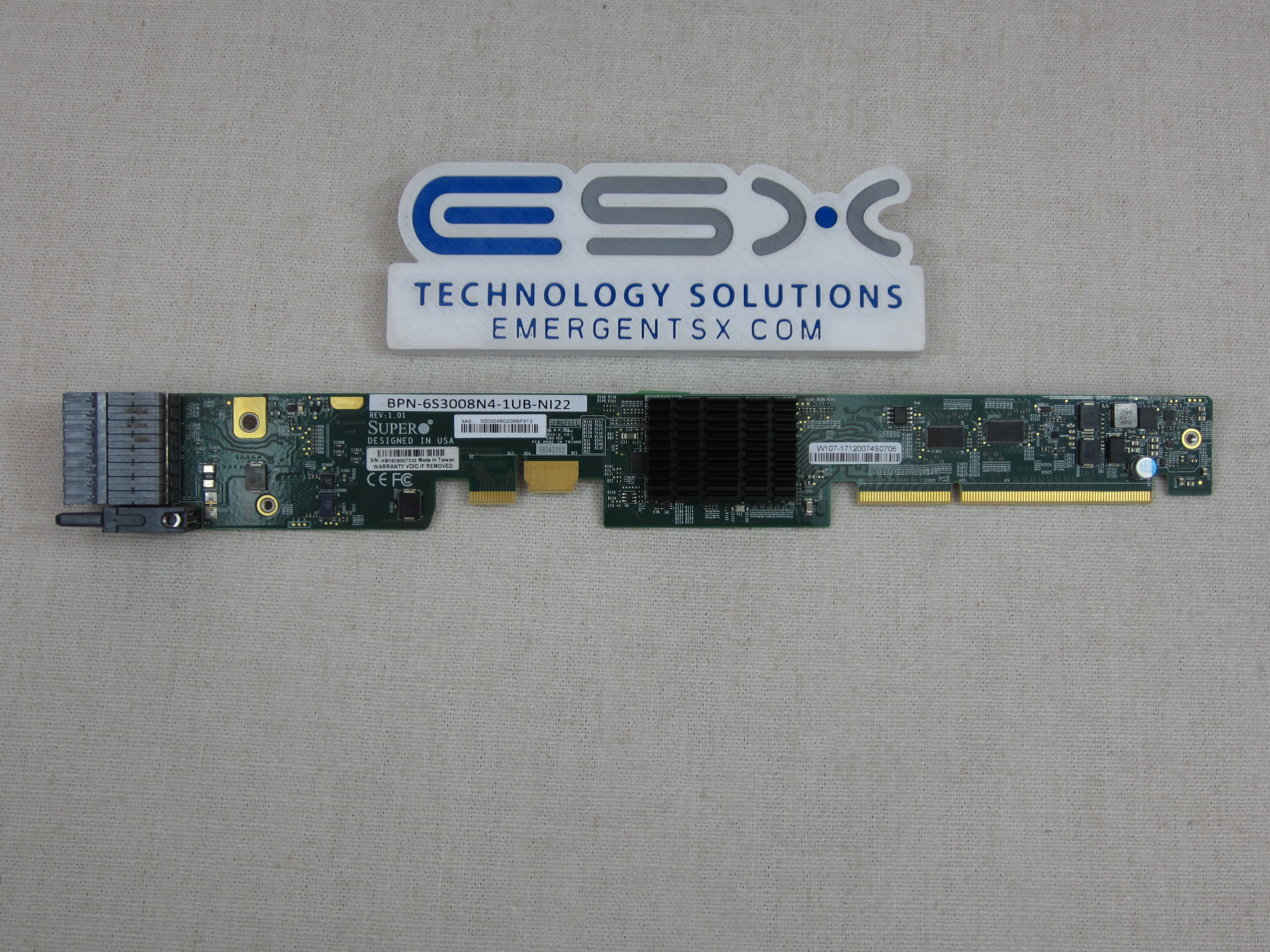 Nutanix BPN-6S3008N4-1UB-NI22 Supermicro SAS/SATA/NVMe Backplane Adapter