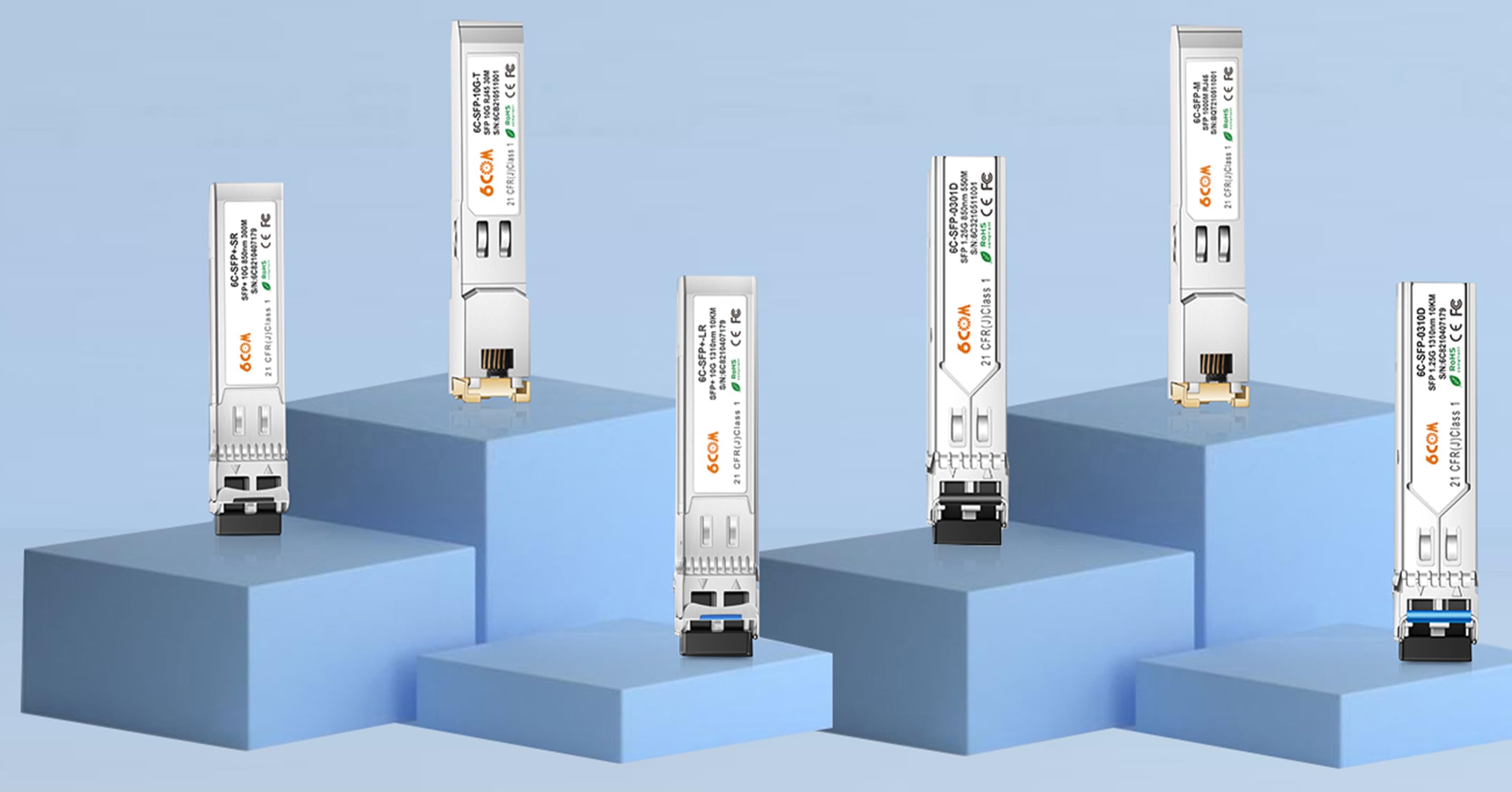6COM background logo