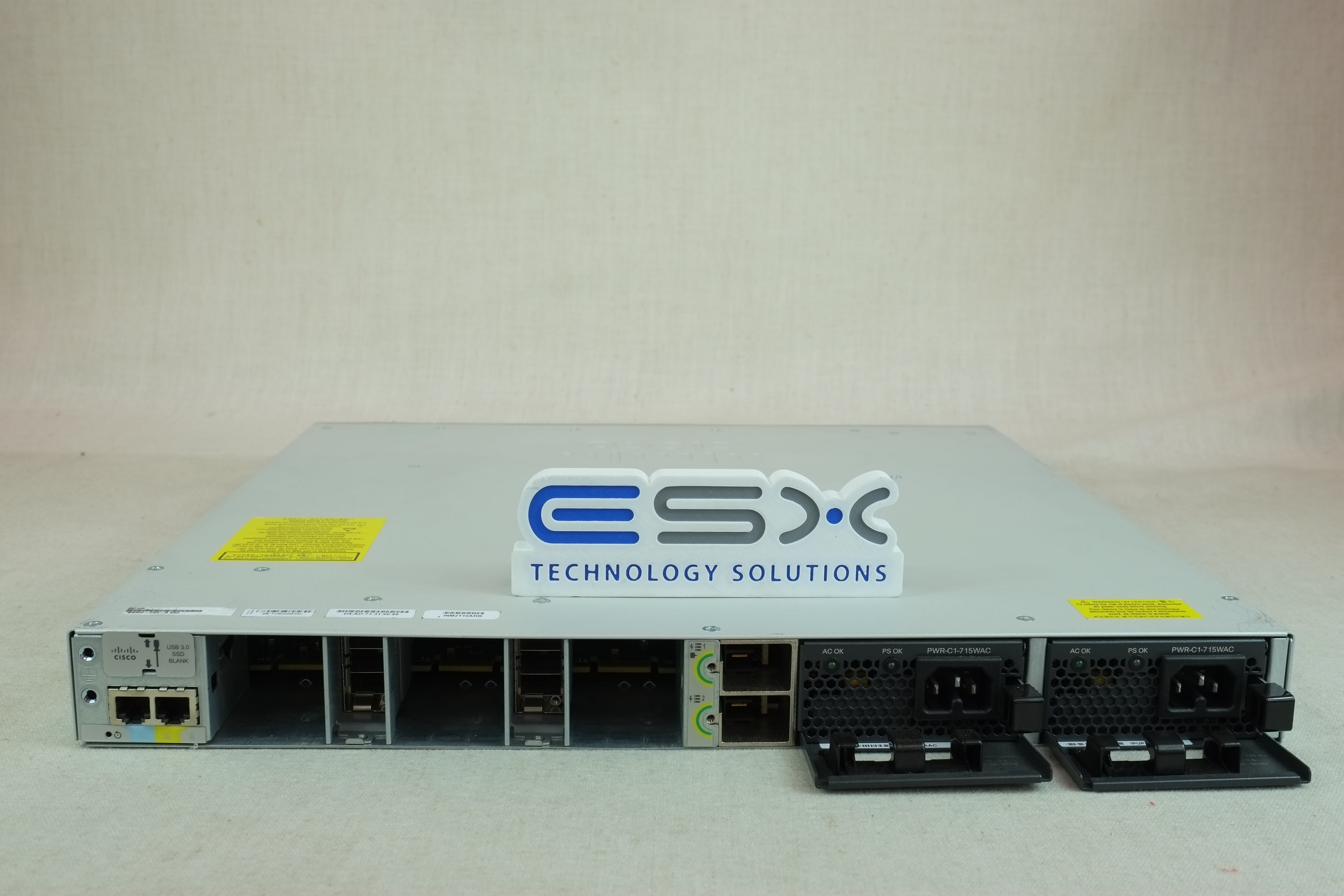 Cisco Catalyst C9300-24P-A 24 Port PoE+ Network Switch No Fans, 1x PWR-C1-715WAC