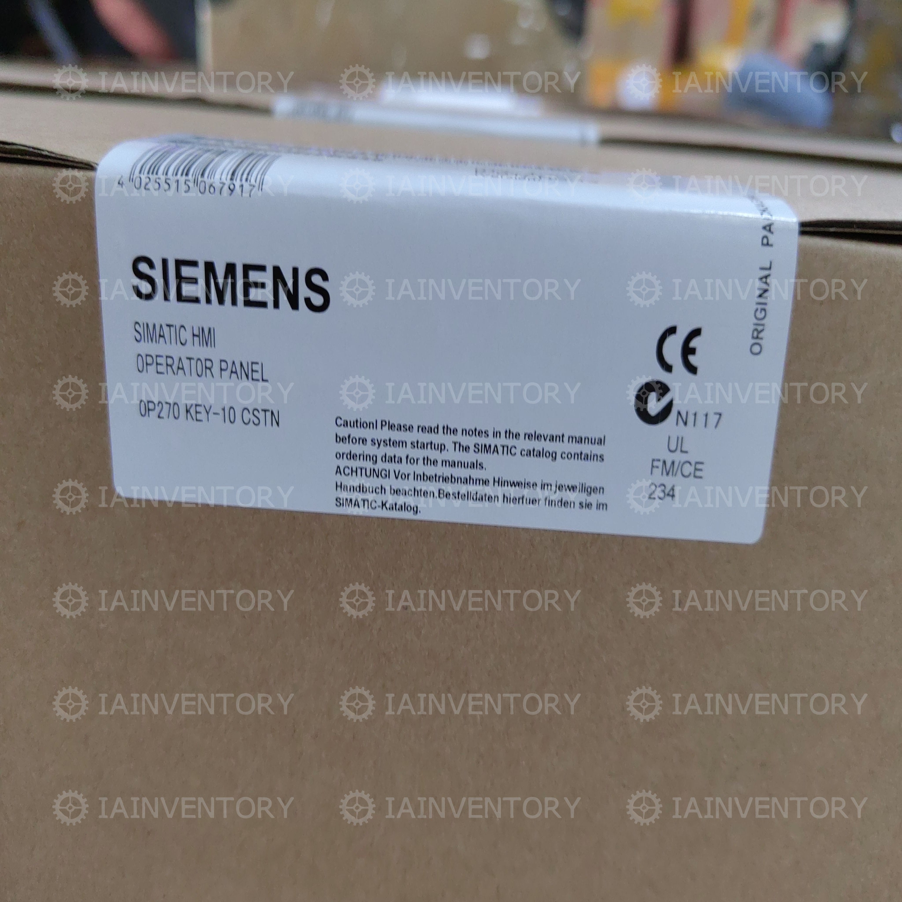SIEMENS 6AV6542-0CC10-0AX0 TOUCH PANEL 6AV6 542-0CC10-0AX0